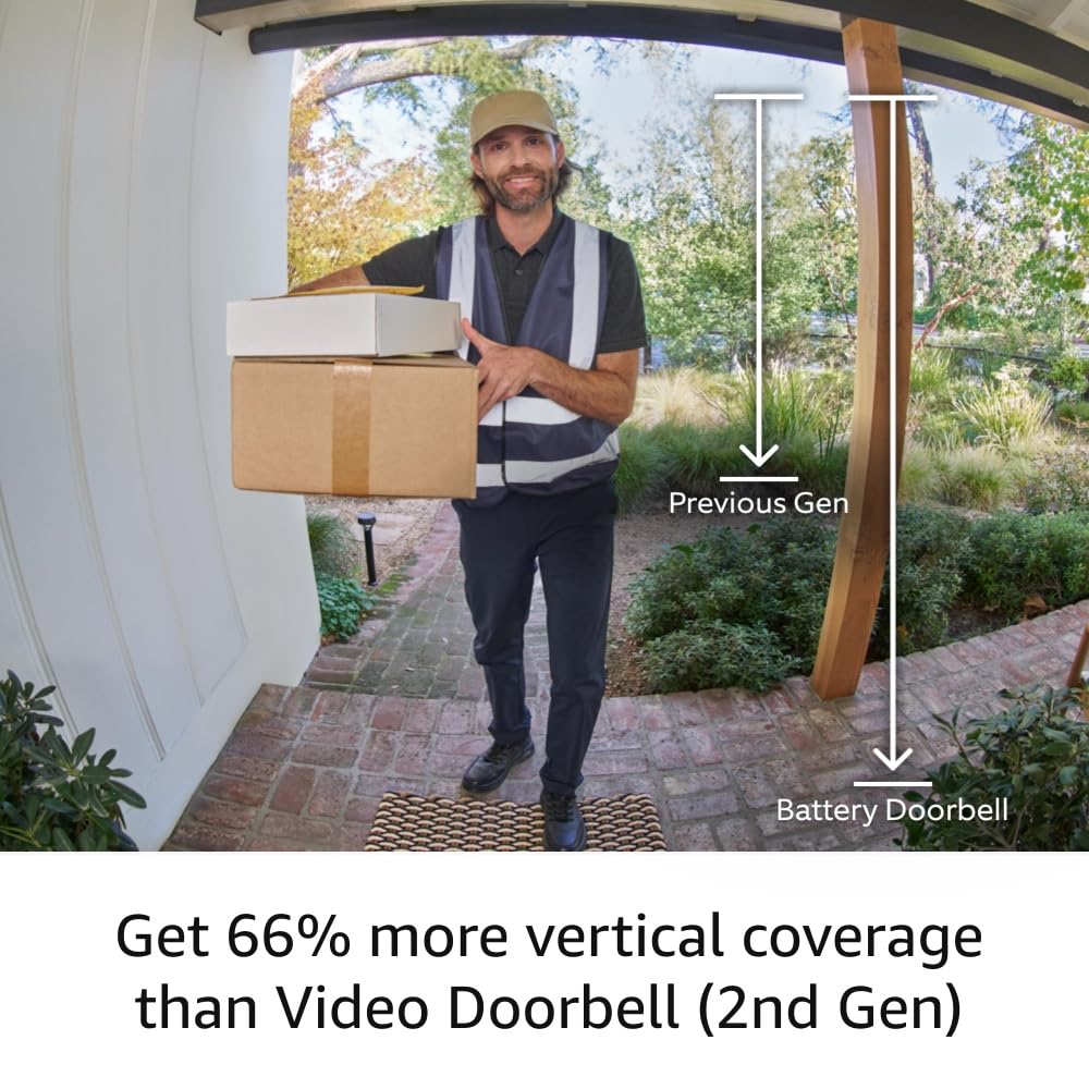Venetia Battery Doorbell: Live View & Motion Detection